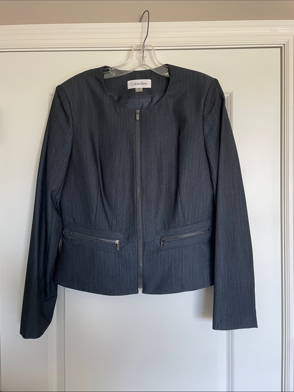 Calvin Klein Women's Zip-Front Blazer